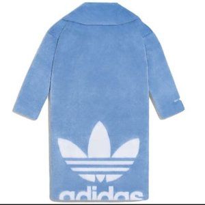 NWT Adidas x Ivy Park Blue Fur Coat M Unisex